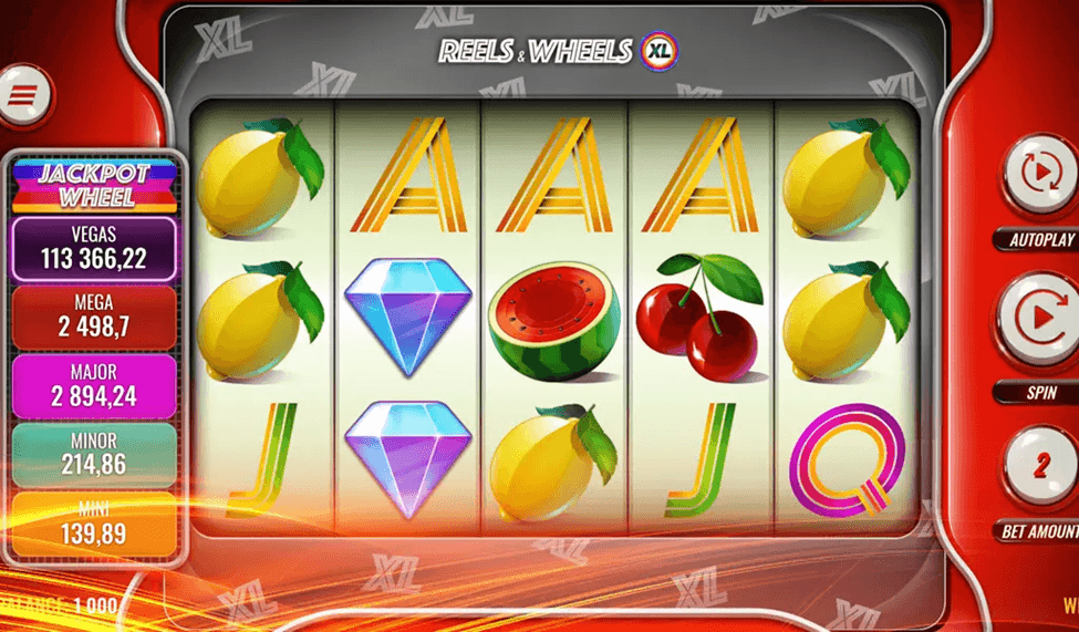 Reels & Wheels Ignition Casino slots reels lemons cherries diamonds jackpot spin win