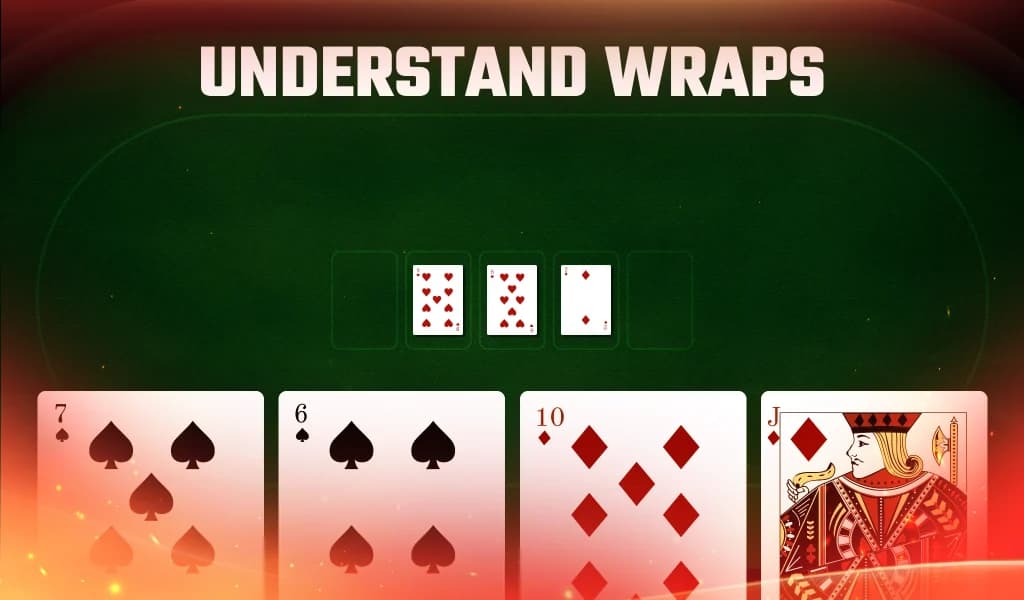 Graphic showing best PLO starting hands including suited pocket aces and kings, and two suited Broadway cards.