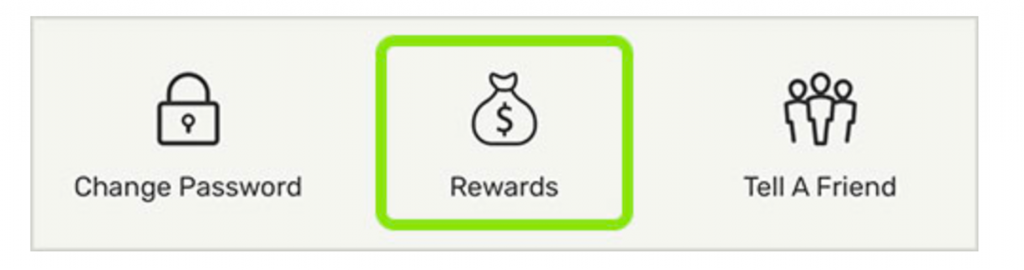 From here, click “Rewards” to find your Bonuses tab.
