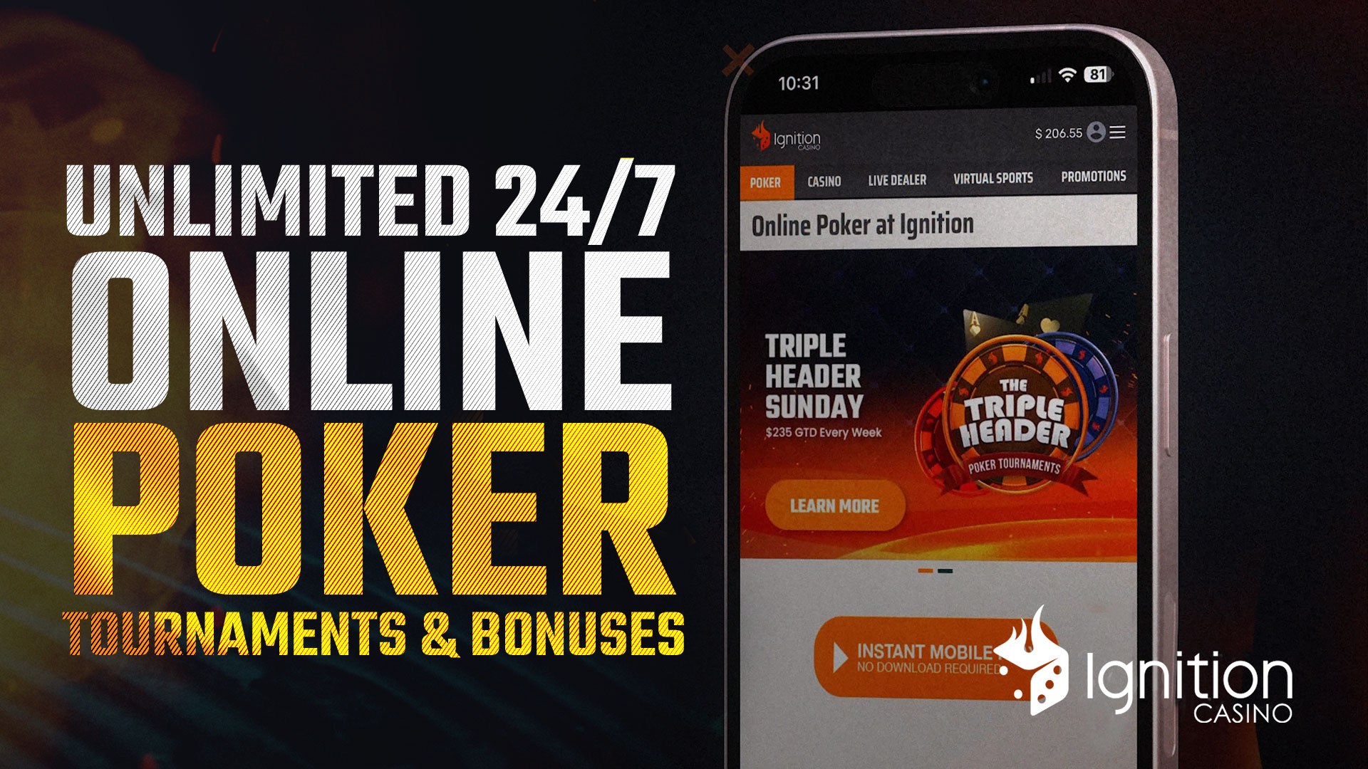 Ignition Poker Thumb