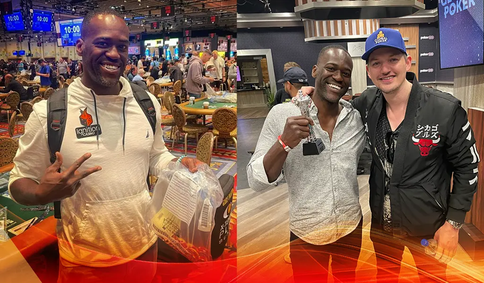 Moments from the poker tournament circuit featuring Crazy Sixes – delve into the high-stakes world of professional poker.