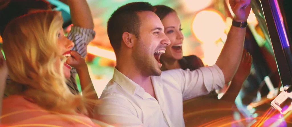 people in casino having fun
