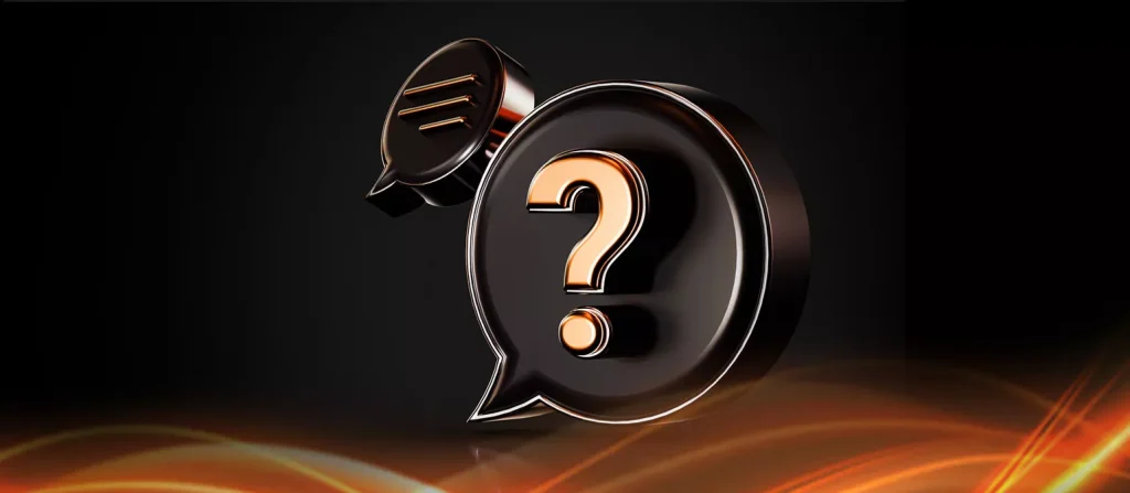 floating question mark and speech bubble